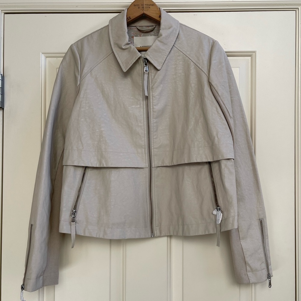 Anthropologie vegan leather jacket NWT - Picture 4 of 13